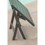 Paris Prix Table D'Appoint De Jardin Pliante "Marius" 43cm Gris Anthracite