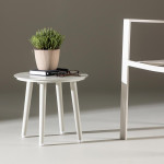 Paris Prix Table D'Appoint De Jardin Ronde "Lina" 40cm Beige