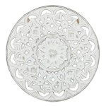 Paris Prix Table D'Appoint Design "Arabesque" 50cm Blanc