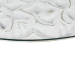 Paris Prix Table D'Appoint Design "Arabesque" 50cm Blanc