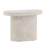 paris prix Table d'Appoint Design "Bastad" 50cm Gris Clair