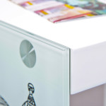 Paris Prix Table D'Appoint Design "Bristol" 46cm Blanc