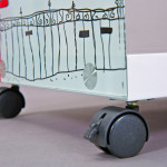 Paris Prix Table D'Appoint Design "Bristol" 46cm Blanc