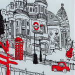 Paris Prix Table D'Appoint Design "Bristol" 46cm Blanc