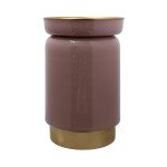 paris prix Table d'Appoint Design "Clays" 46cm Vieux Rose & Or