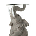 Paris Prix Table D'Appoint Design "Éléphant" 63cm Gris
