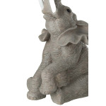 Paris Prix Table D'Appoint Design "Éléphant" 63cm Gris