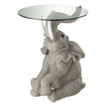 paris prix Table d'Appoint Design "Éléphant" 63cm Gris