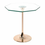 paris prix Table d'Appoint Design en Verre "Lya" 47cm Or