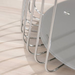 Paris Prix Table D'Appoint Design En Verre "Raza" 50cm Taupe