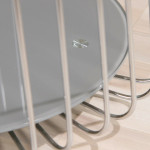 Paris Prix Table D'Appoint Design En Verre "Raza" 50cm Taupe