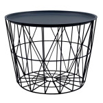paris prix Table d'Appoint Design "Filaire" 52cm Gris