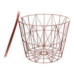 Paris Prix Table D'Appoint Design "Filaire" 52cm Terracotta