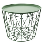 Paris Prix Table D'Appoint Design "Filaire" 52cm Vert