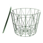 Paris Prix Table D'Appoint Design "Filaire" 52cm Vert