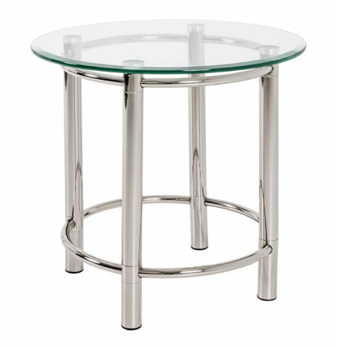 Paris Prix Table D'Appoint Design "Fygas" 55cm Argent