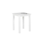 Paris Prix Table D'Appoint Design "Garyo" 55cm Blanc Laqué