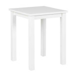 paris prix Table d'Appoint Design "Garyo" 55cm Blanc Laqué
