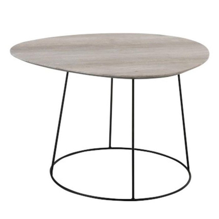 Paris Prix Table D'Appoint Design "Gigogne Ovale" 69cm Naturel