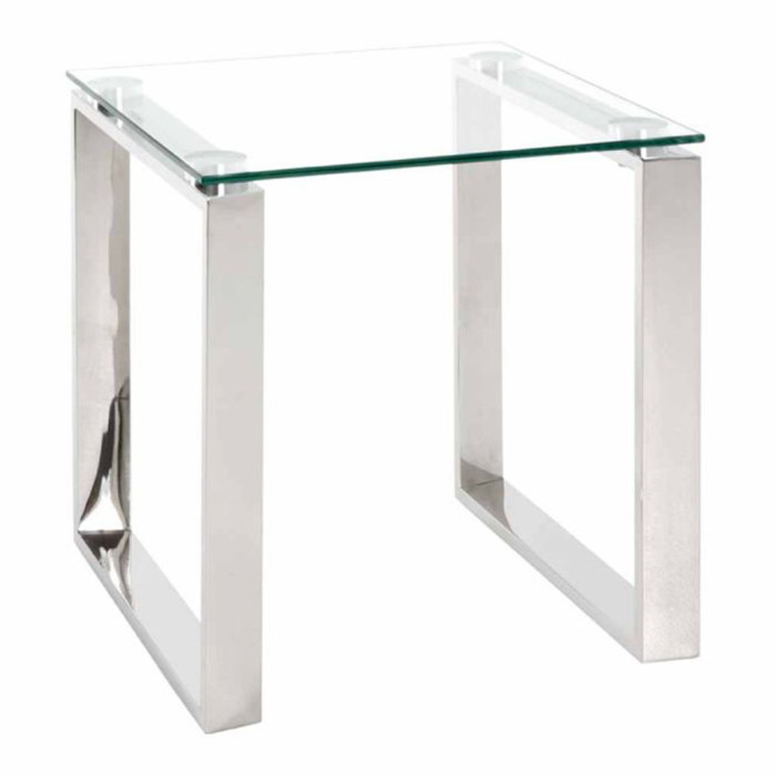 Paris Prix Table D'Appoint Design "Hytin" 45cm Argent