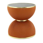paris prix Table d'Appoint Design "Jokai" 51cm Cognac & Or