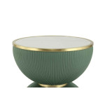 Paris Prix Table D'Appoint Design "Jokai" 51cm Vert & Or