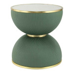 paris prix Table d'Appoint Design "Jokai" 51cm Vert & Or