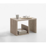 Paris Prix Table D'Appoint Design "Kani" 59cm Chêne Sable