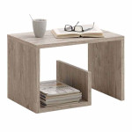paris prix Table d'Appoint Design "Kani" 59cm Chêne Sable