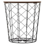 Paris Prix Table D'Appoint Design "Kumi Pop" 38cm Noir