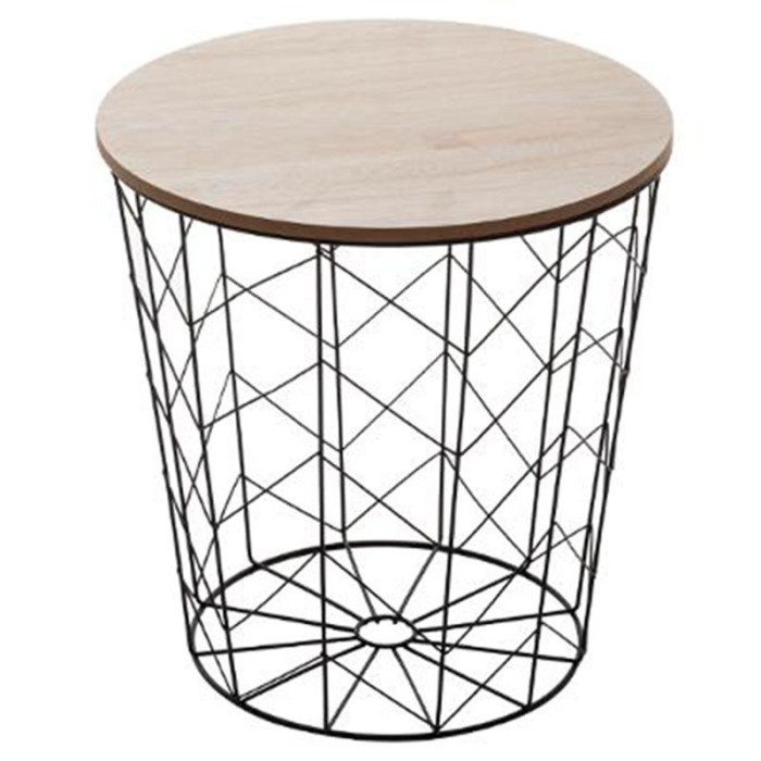 Paris Prix Table D'Appoint Design "Kumi Pop" 38cm Noir