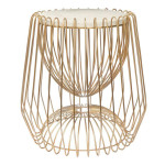 paris prix Table d'Appoint Design "Malibu" 51cm Blanc