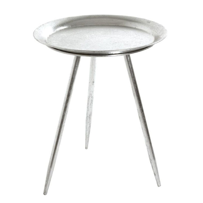 Paris Prix Table D'Appoint Design "Matalo" 47cm Argent