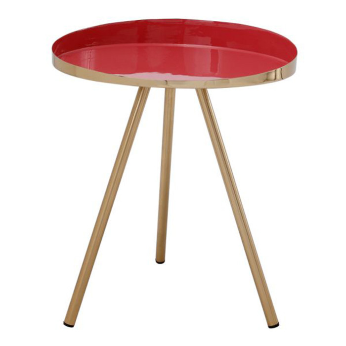 Paris Prix Table D'Appoint Design "Morrison" 48cm Corail