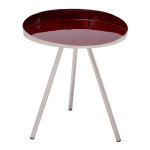 paris prix Table d'Appoint Design "Morrison" 48cm Prune