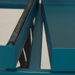 Paris Prix Table D'Appoint Design "Porte-Magazine" 40cm Bleu