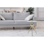 Paris Prix Table D'Appoint Design "Rodriga" 53cm Or & Gris