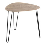 paris prix Table d'Appoint Design "Rodry" 48cm Chêne & Noir