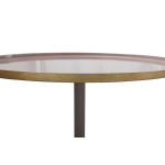 Paris Prix Table D'Appoint Design "Tami" 51cm Vieux Rose & Gris