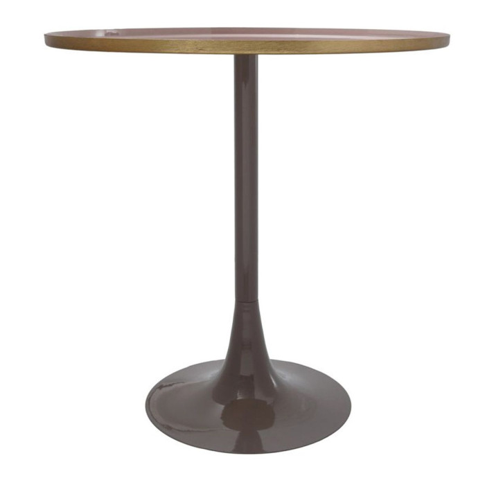 Paris Prix Table D'Appoint Design "Tami" 51cm Vieux Rose & Gris
