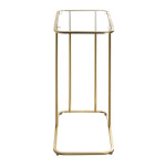 Paris Prix Table D'Appoint Design "Verre Trempé" 65cm Or