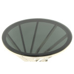 Paris Prix Table D'Appoint Design "Wesley" 55cm Noir & Argent