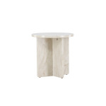 Paris Prix Table D'Appoint Effet Marbre "Alesund" 50cm Beige