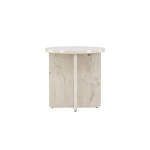 Paris Prix Table D'Appoint Effet Marbre "Alesund" 50cm Beige