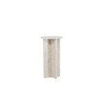 Paris Prix Table D'Appoint Effet Marbre "Alesund" 75cm Beige