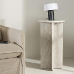 Paris Prix Table D'Appoint Effet Marbre "Alesund" 75cm Beige
