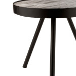 Paris Prix Table D'Appoint En Bois & Fer "Fien" 50cm Naturel