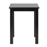 Paris Prix Table D'Appoint En Bois Massif "Lito" 55cm Noir Laqué