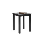 Paris Prix Table D'Appoint En Bois Massif "Lito" 55cm Noir Laqué