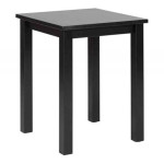 paris prix Table d'Appoint en Bois Massif "Lito" 55cm Noir Laqué